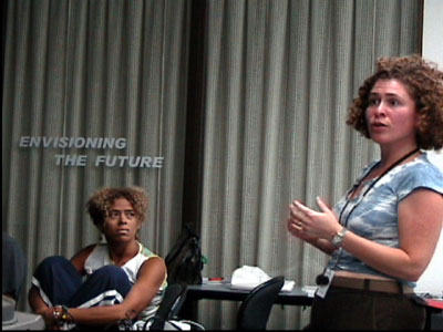Photo: Gayle Fekete (left) and Audrey Mandelbaum (right) were selected, along with seven others, as facilitators in The Envisioning the Future project.
