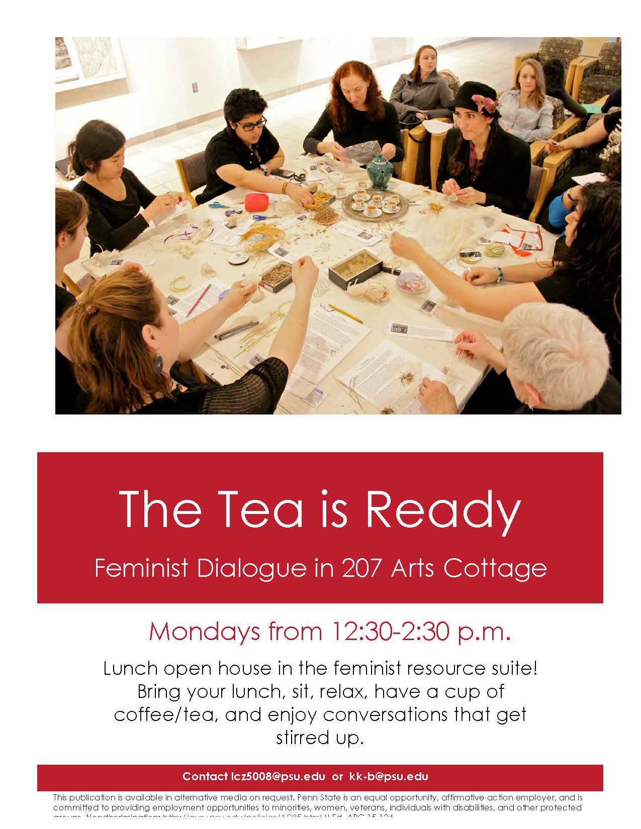 The Tea is Ready Flyer Spring 2015